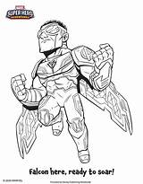 Falcon Avengers Downloadable Spiderman sketch template