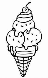 Coloring Ice Cream Pages Cute Cone Color Drawing Printable Pop Procoloring Kids Kawaii Icecream Summer Colouring Sheets Cupcake Candy Christmas sketch template