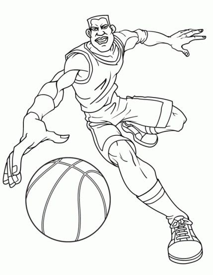 printable basketball coloring pages everfreecoloringcom