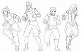 Korra Coloring Legend Pages Avatar Team Gabriel Print Library Clipart Popular sketch template