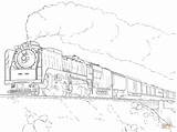 Coloring Train Union Pacific Pages Printable Dot Drawing sketch template