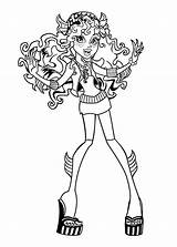 Monster High Coloring Pages Getdrawings Abbey sketch template