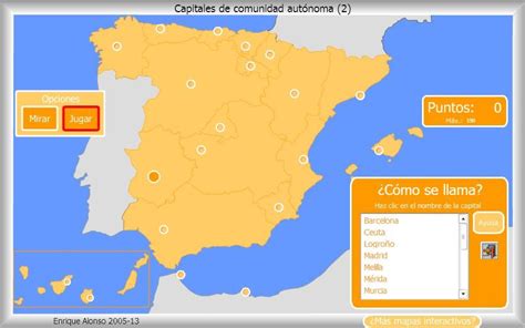 mapa interactivo de españa capitales de comunidad autónoma ¿cómo se llama mapas interactivos