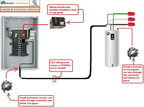 electric water heater wiring diagrams