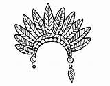 Plumas Indio Indiano Piume Jefe Testa Indios Plomes Indi Imprimir Dibuix Indiani Acolore Dibuixos sketch template