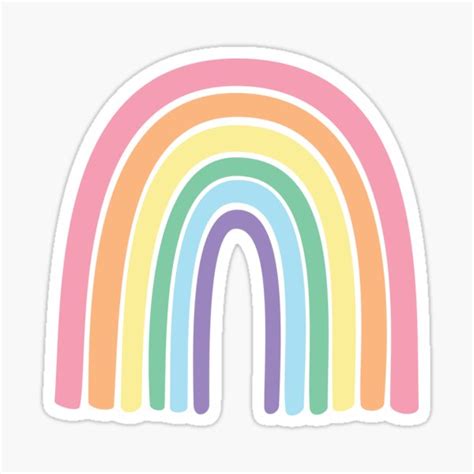 rainbow pastel kawaii cute aesthetic boho sticker  sale