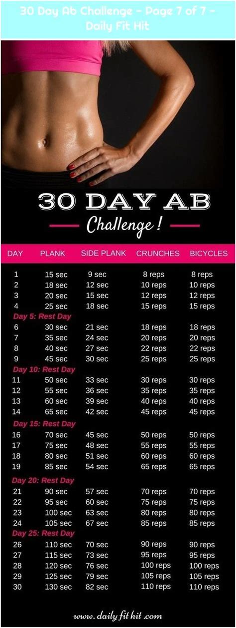 pin by lorina ashton on abs challenge 30 day ab challenge daily ab