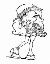 Bratz Coloring Pages Smart Printable Print Dolls Kids Color Princess Clipart Girls Colouring Book Sheets Hellokids Halloween Clip Yasmin Library sketch template