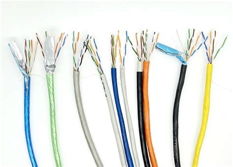 shielded ftputp twisted bulk cate cable blue transparant pvc computer wire