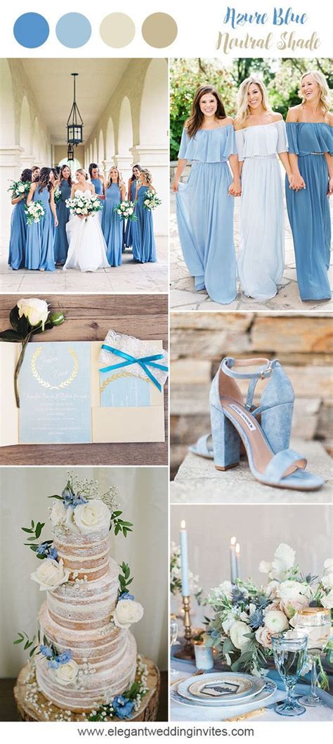 10 prettiest blue wedding color combos for 2018 and 2019