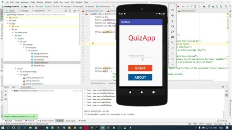 android studio quiz app source code   youtube