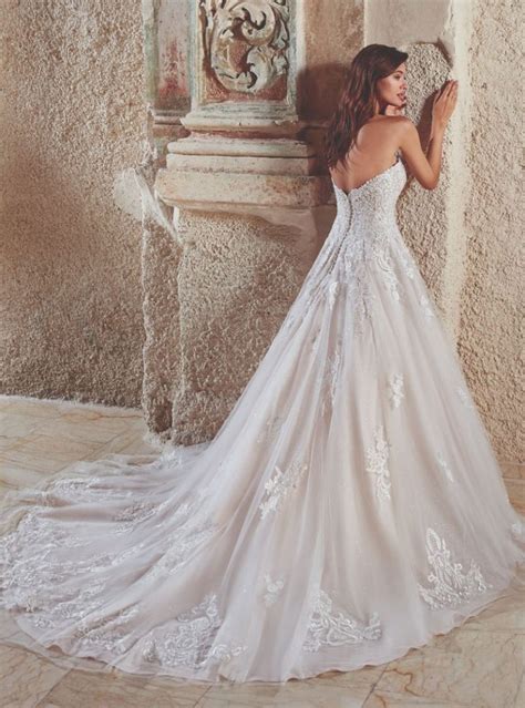 lace ball gown wedding dress strapless dress code nine