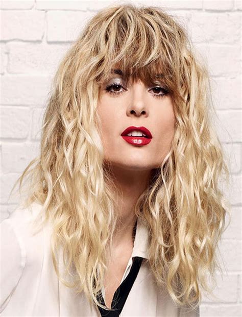 15 Collection Of Long Permed Hairstyles With Bangs