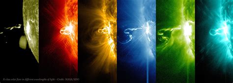 class solar flare   wavelengths  light credit nasa