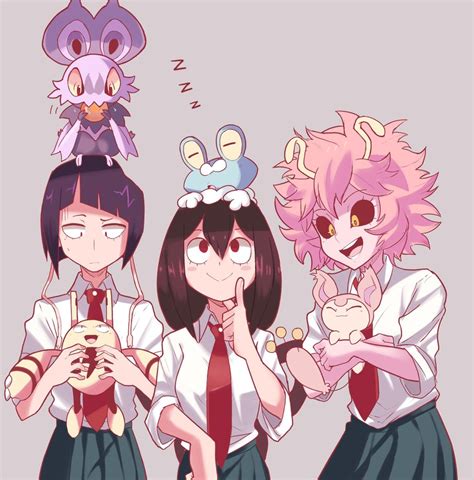 The Girls And Their Pokemon My Hero Academia Know Your