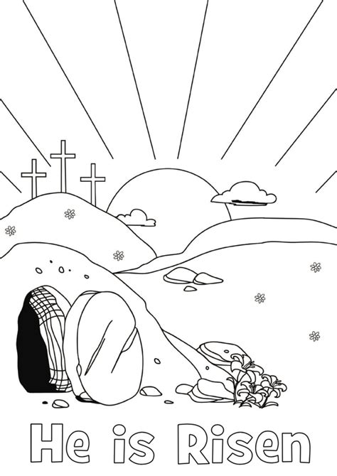 christian easter coloring pages  print