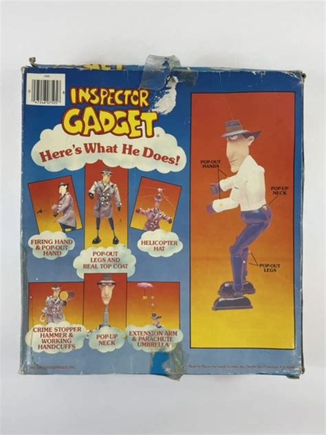 inspector gadget vintage galoob toy action figure 1983 w box raretracks