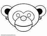 Mask Animal Monkey Template Templates Printable Kids Face Clip Clipart Drawing Simple Paper Designs Cliparts Directory Sampletemplatess Make Library Lion sketch template