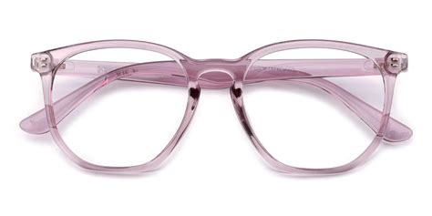 Claire Geometric Eyeglasses In Purple Sllac