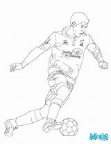 Soccer Coloring Player Pages Getcolorings Players Color sketch template
