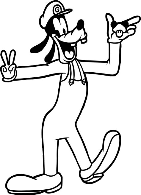printable goofy coloring pages printable templates