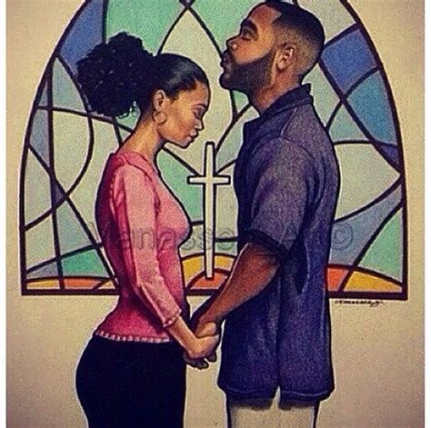 Praying Couple Black Love Art Black Artwork Black