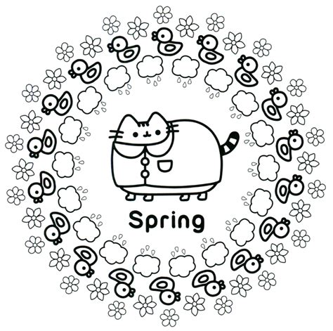 pusheen coloring pages coloringrocks cute coloring pages cat