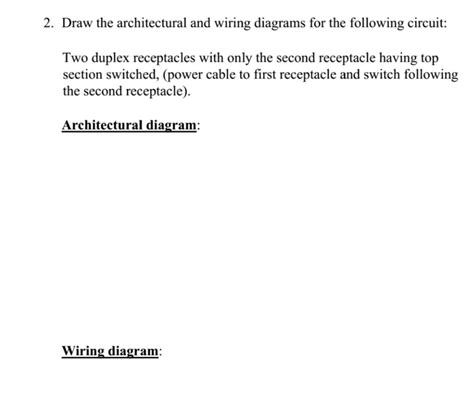 answer  draw  architectural  wiring diagrams    transtutors