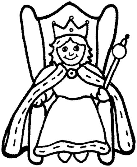 queen coloring pages coloringmates clipart  clipart