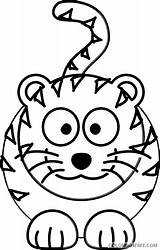 Tiger Cute Coloring4free Coloring Pages Printable Related Posts sketch template