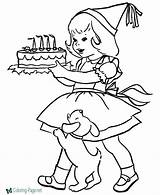 Birthday Coloring Pages Printable Color sketch template