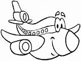 Cartoon Plane Colouring Airplane Coloring Clipart Aeroplane Drawing Kids Pages Transportation Printable Disney Planes Air Drawings Jet Print Cliparts Clip sketch template