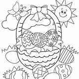 Easter Pages Coloring Clip Filminspector Color sketch template