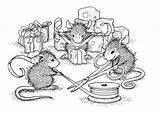 Mouse House Coloring Pages Stamps Christmas Book Google Mice Sheets Nl Digistamps Colouring Cute Color Template sketch template