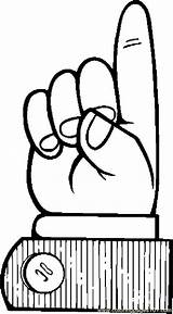 Finger Coloring Pages Pointing Hands Feet Colouring Printable sketch template