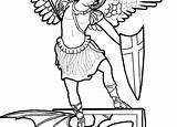 Michael Archangel Drawing Clipartmag sketch template