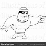 Robber Coloring Pages Clipart Illustration Cory Thoman Royalty Getdrawings Rf Sample Getcolorings Color sketch template