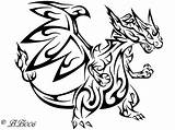 Pokemon Charizard Coloring Mega Pages Tribal Colouring Drawing Getdrawings Printable Deviantart Evolution Color Tattoo Print Ex Getcolorings Clipartmag Kids Tattoos sketch template