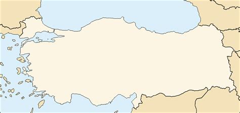 blank turkey maps