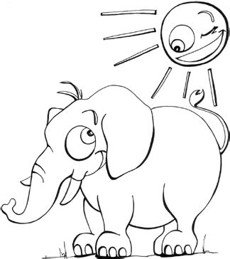 interactive magazine  printable coloring pages elephant