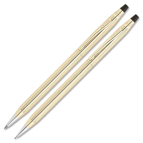 cross gold filled penpencil set medium  point type  mm  point size  mm lead