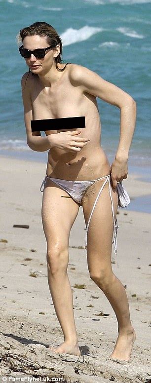 Transgender Model Andreja Pejic Goes Topless On The Beach