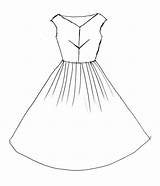 Dress Drawing Simple Easy Designs Clothes Little Dresses Drawings Sketches Fashion Sewing Bit Draw Good Sauvage Petit Main Getdrawings But sketch template