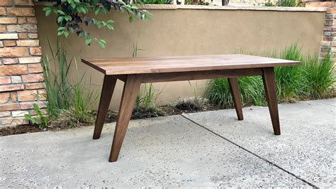 mid century modern dining table  wood whisperer
