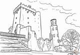 Blarney Castelli Zamek Stampare Kolorowanka Ireland Castles Schloss Printables sketch template