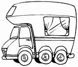 Motorhome Drawing Coloring Rv Camper Pages Printable Getdrawings Gif Campers Camping Car Choose Board sketch template