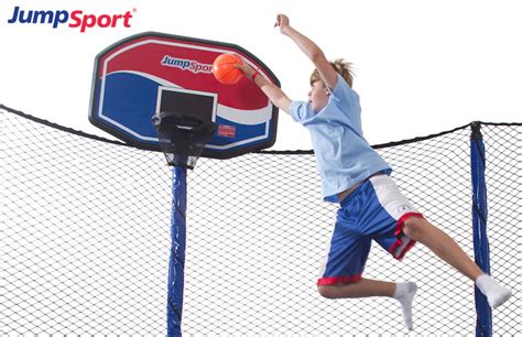 proflex trampoline basketball set  jumpsport air trampolines