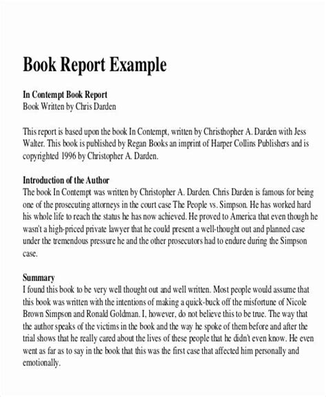 book review template  beautiful  sample book report  sample