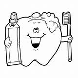 Brushing Toothbrush Toothpaste Clipartmag Paintingvalley sketch template