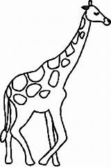Giraffe Coloring Calm Wecoloringpage sketch template